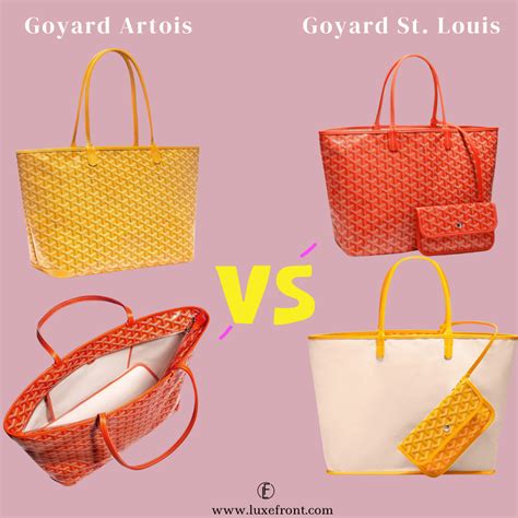 goyard tote reversible|goyard artois vs st louis.